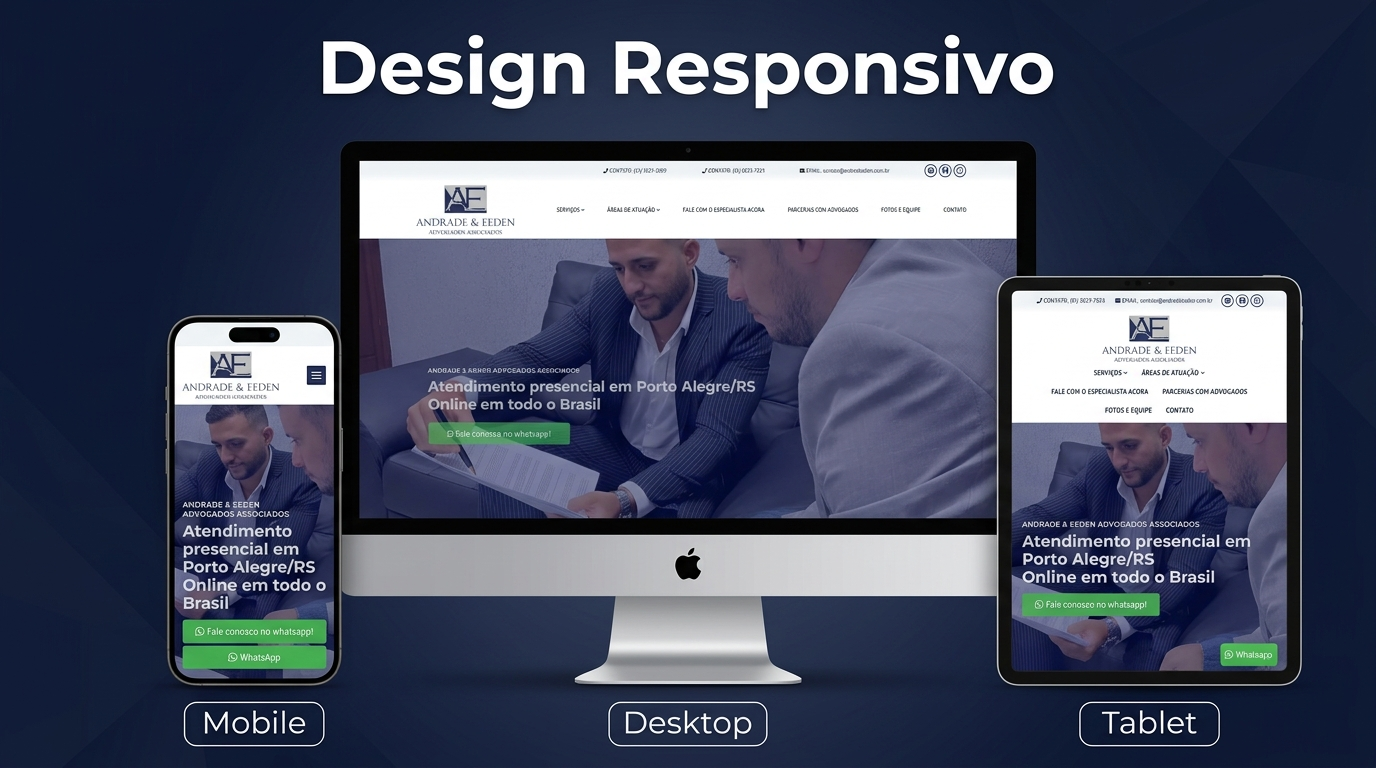 Andrade & Eeden — Site institucional para advogados