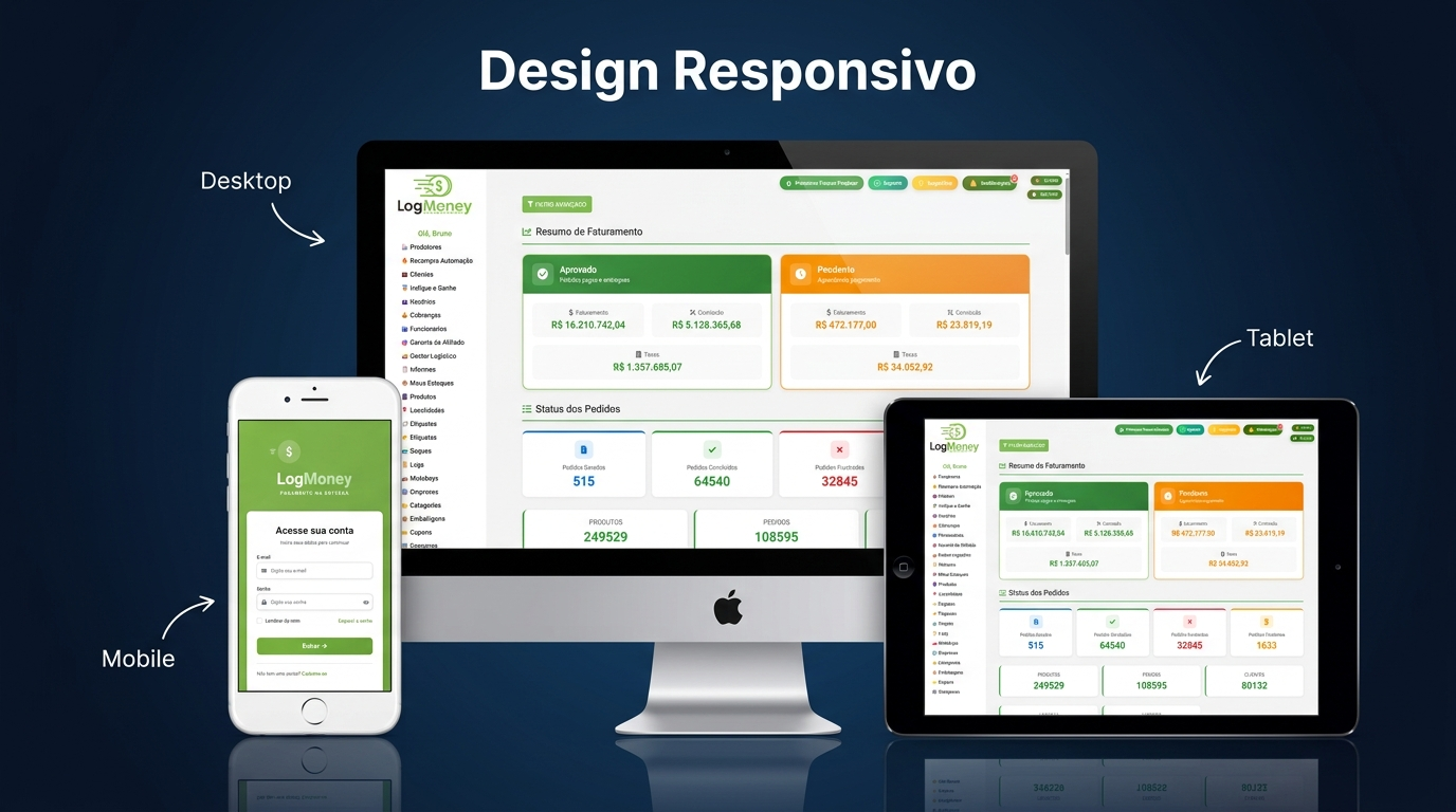 LogMoney — Plataforma de gestão financeira e logística