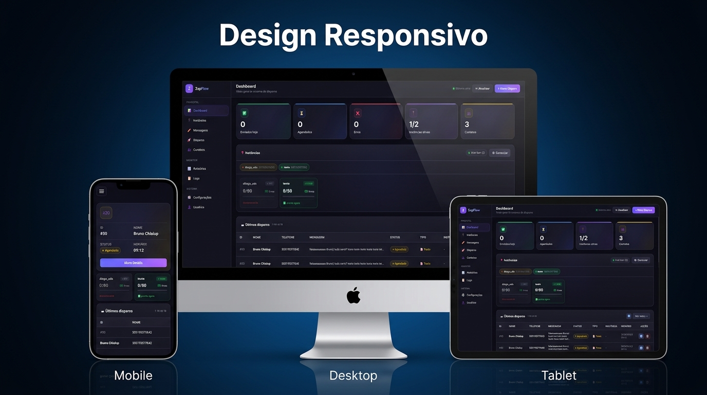 ZapFlow — Dashboard de disparos no WhatsApp